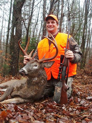 Walt Shows His Trophy Whitetail Deer