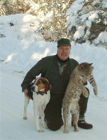 Master Guide Bob Parker with Warden and His Bobcat
