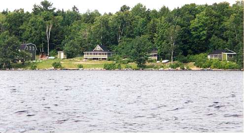 Sunset View Lodge, New Brunswick, View of the Cabins